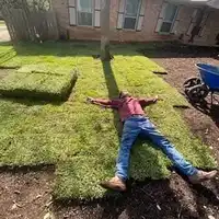 Sod installation project